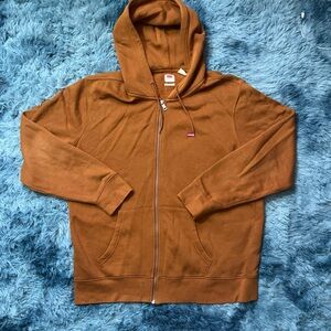 Brownish orange clean Levi’s Zipup hoodie